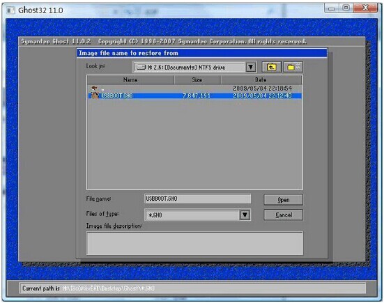 创建U盘DOS启动盘将启动文件做成U盘镜像