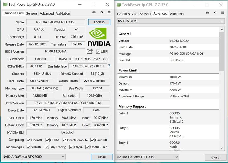 iGame RTX3060 Advanced OC 12G显卡全方位评测