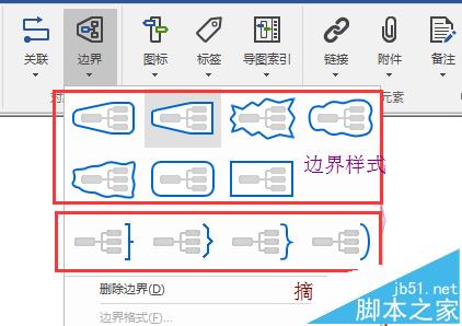 MindManager怎么给思维导图添加边界?