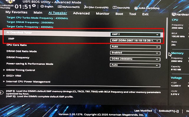 主板怎么开启XMP提高内存频率?主板开启XMP提高内存频率方法