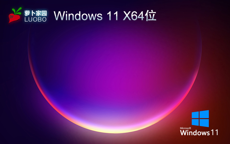 萝卜家园WIN11专业版下载 X64位正式版 V2023系统下载