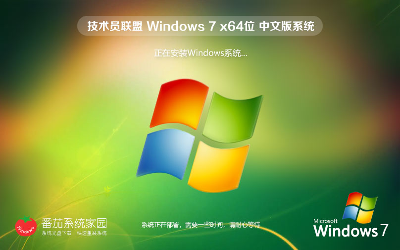 Windows7游戏专用系统 技术员联盟win7游戏版 ghost x64位 
