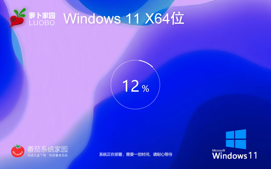 Windows11家庭版下载 萝卜家园x64位完美版 最新永久激活 ghost镜像下载