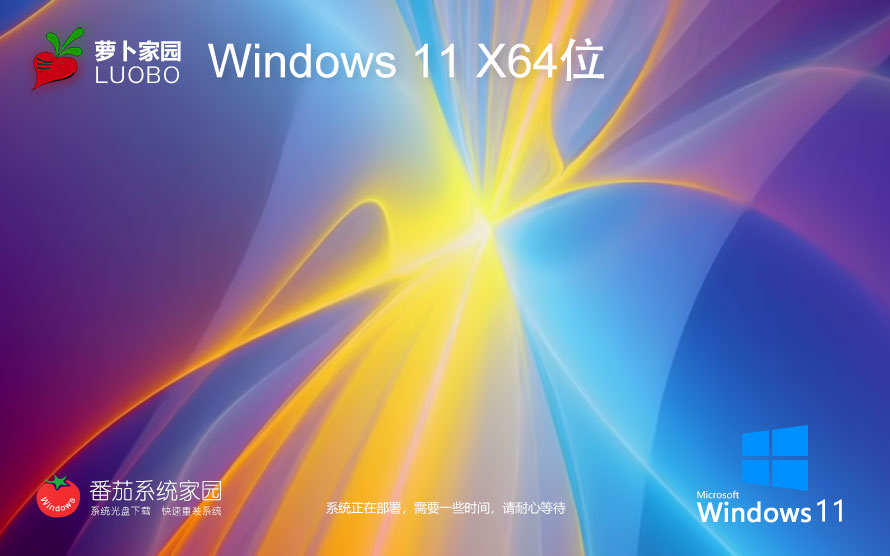 Windows11无病毒大神版下载 永久免费 萝卜家园x64位游戏版下载 v2023