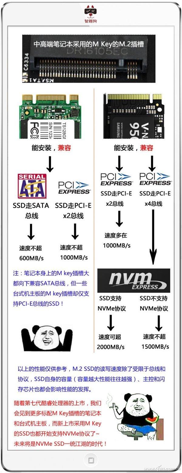 M.2/PCI-E/NVMe/SATASSD是什么？5张图保你弄明白SSD那些事