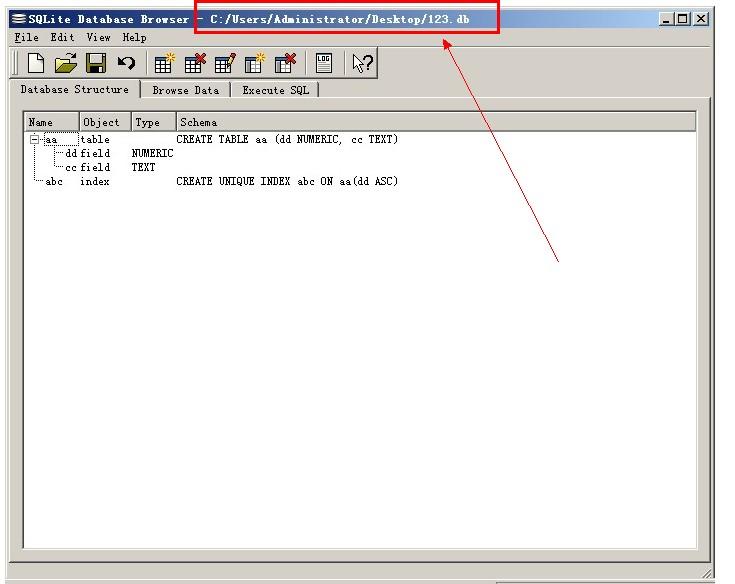 SQLite Database Browser数据库查看器图文使用教程