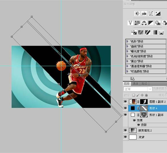 PS教程:制作NBA篮球明星海报图片