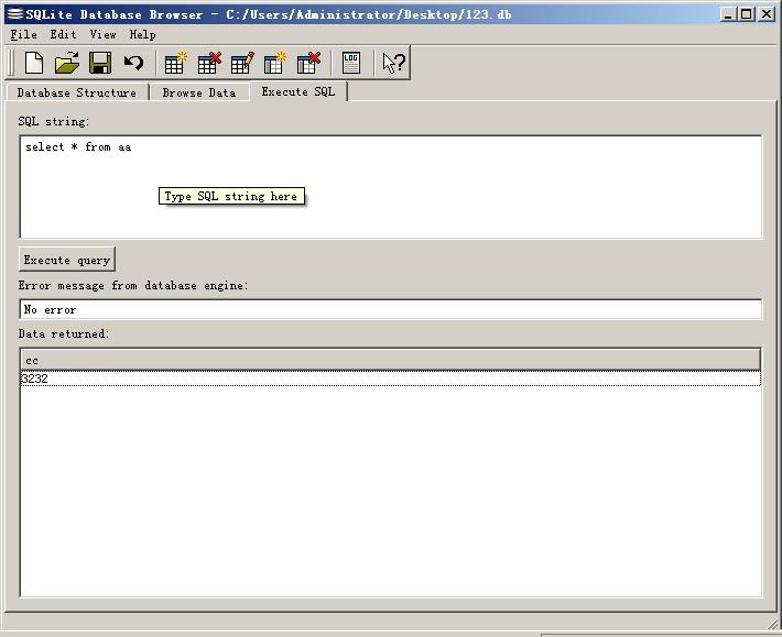 SQLite Database Browser数据库查看器图文使用教程