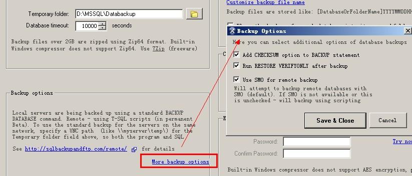 SQLBackupAndFTP 数据库自动备份工具图文教程