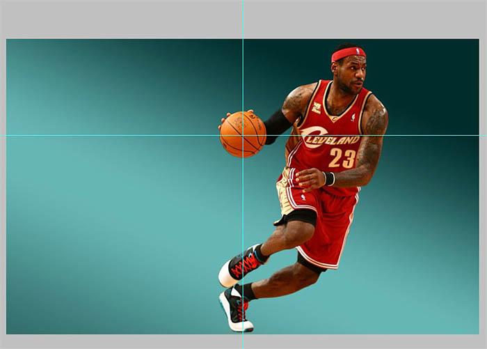 PS教程:制作NBA篮球明星海报图片