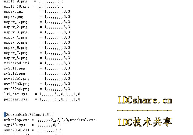 制作win2003自动安装盘-集成补丁/Raid及硬件驱动二(编辑txtsetup.sif文件)