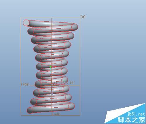 proe中怎么绘制弹簧模型?