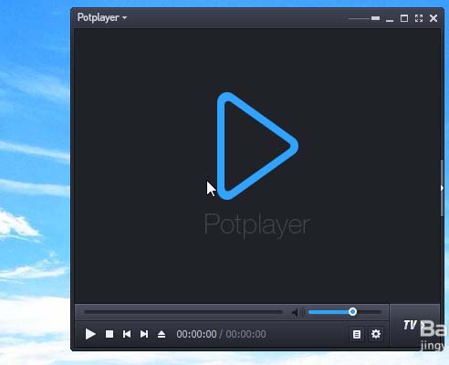 Potplayer怎么置顶视频?