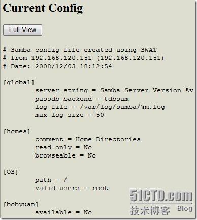 SWAT&mdash;Samba WEB管理工具介绍