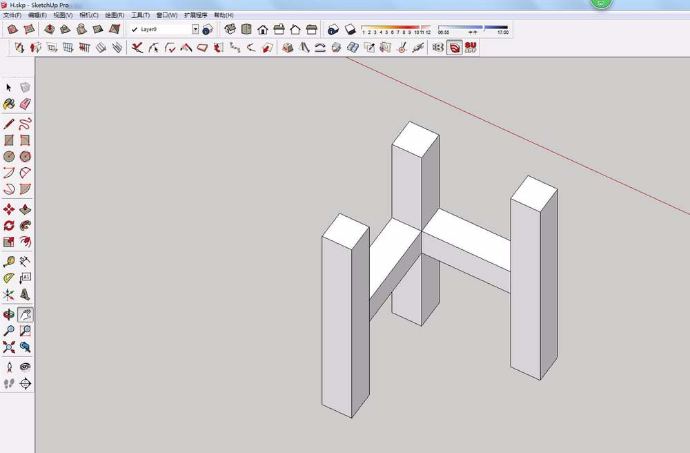 sketchup怎么设计立体Logo?