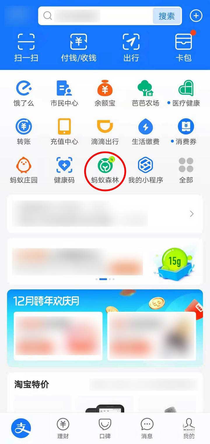 支付宝蚂蚁森林怎么获得大雪挂件?