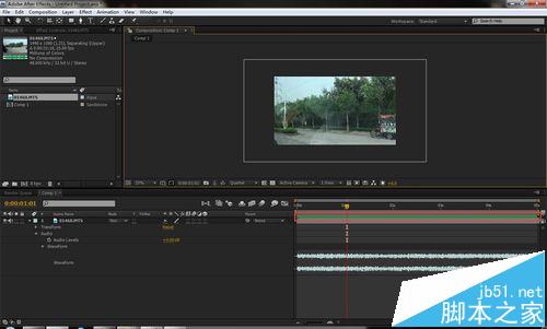 AE中导入的视频播放的时候没有声音该怎么办?