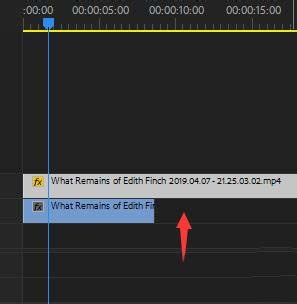 Premiere两个视频怎么重叠并设置透明度?