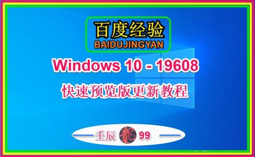 Win10 19608快速预览版怎么手动更新?