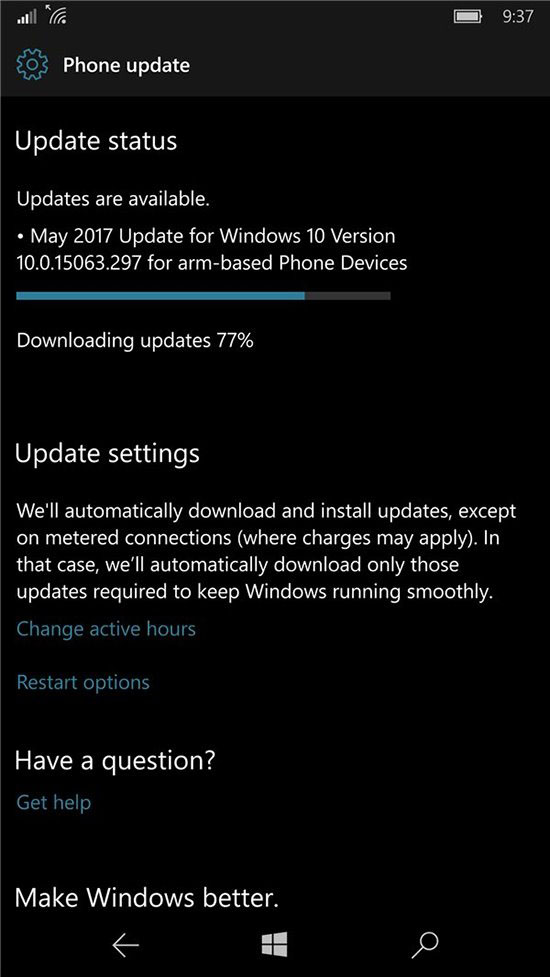 Win10 Mobile/PC创意者15063.296更新补丁KB4016871今日推送:附更新日志