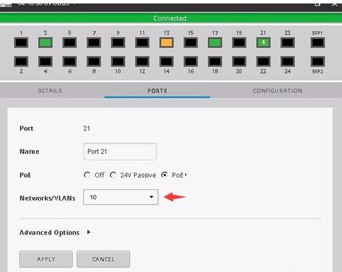 Unifi Switch交换机配置vlan及trunk口的教程