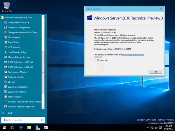 [海量截图+镜像下载]Windows Server 2016第三技术预览版泄露