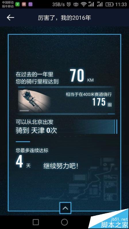 悦动圈app怎么查看2016年骑行年报?
