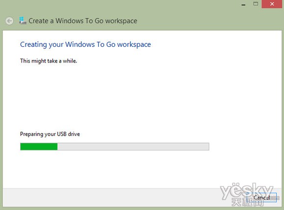 Windows To Go将Win8装进U盘利用优盘提供Win8环境