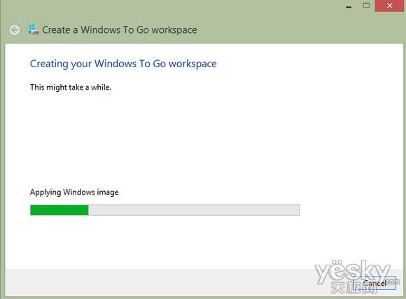 Windows To Go将Win8装进U盘利用优盘提供Win8环境