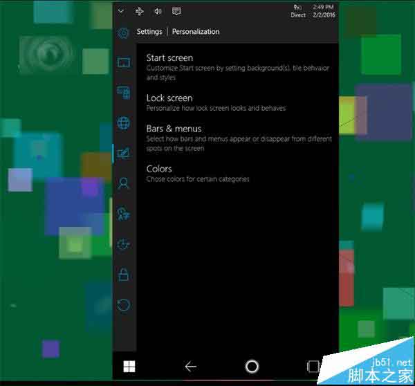 Win10 Mobile预览版14328中右滑开始屏幕/爆裂磁贴/分屏模式体验