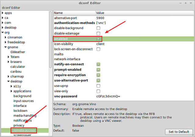 如何在Linux Mint Cinnamon通过vino-server启用桌面共享