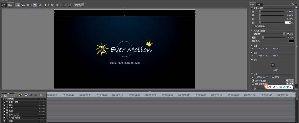 edius怎么给视频制作电影效果的黑边?