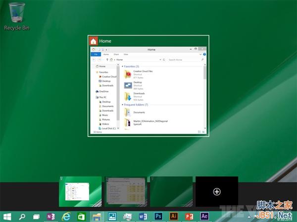 微软发布最新技术预览版Win10：新增通知中心(图赏)