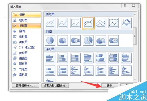 在office word2007中怎么插入多条折线图的图表?