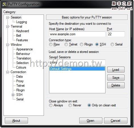 PuTTY SSH Tunnel设置图文教程