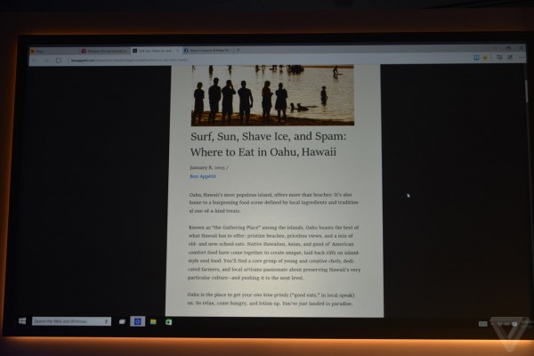 微软Spartan浏览器发布：全新界面、内核 内置阅读模式