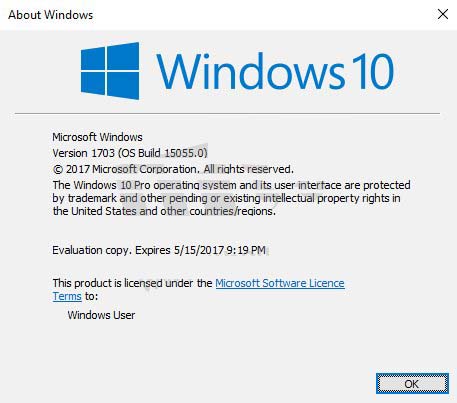 Win10创意者更新正式版本锁定1703 即将在3月份完成