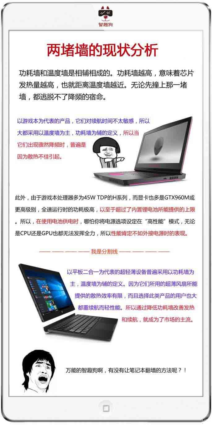 笔记本玩游戏为何卡顿?6张图看懂温度墙和功耗墙