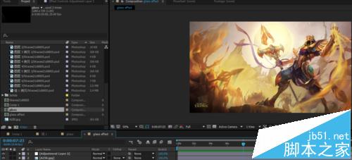 Ae怎么制作玻璃划过图片的特效?