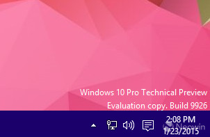 Win10 Build 9926有哪些变化？Windows 10 9926界面赏析