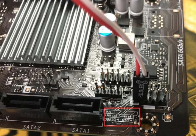 微星H110M PRO VD主板机箱开关跳线接法