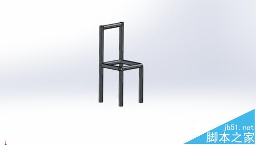 solidworks怎么使用焊件命令快速画出椅子框架?