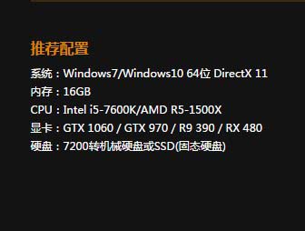 绝地求生吃鸡电脑配置、显卡、内存选配方案推荐