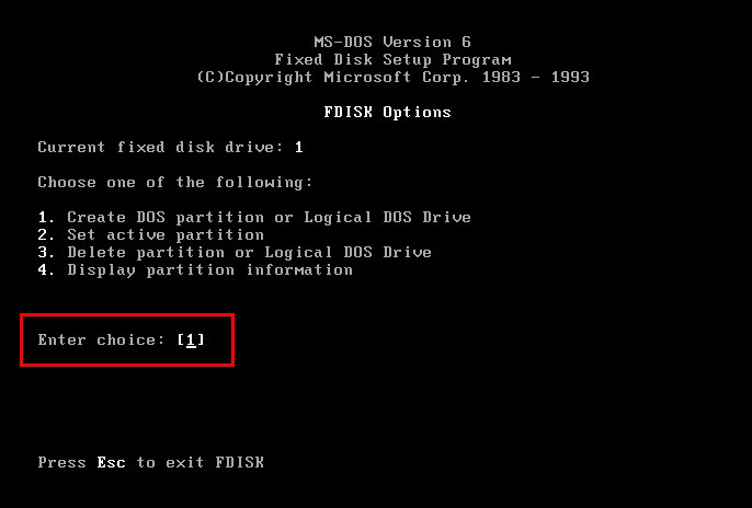 VMware 虚拟机 安装 DOS6.22（二）系统安装篇