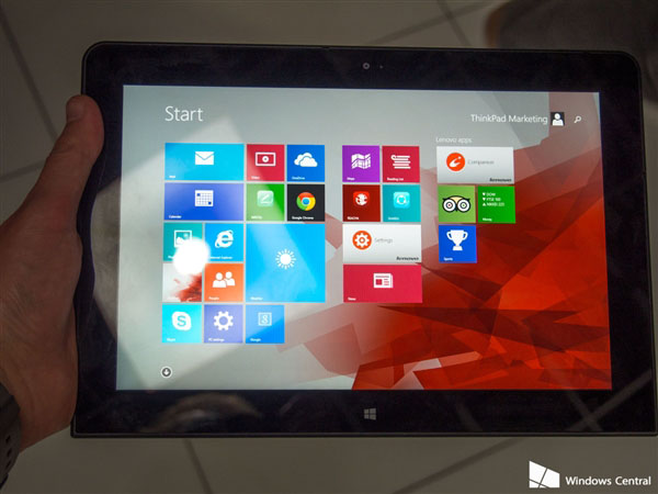 联想首款Win10平板电脑ThinkPad 10图赏