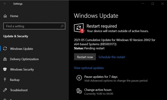Win10 KB5003173更新安装失败怎么办? KB5003173无法安装的解决办法
