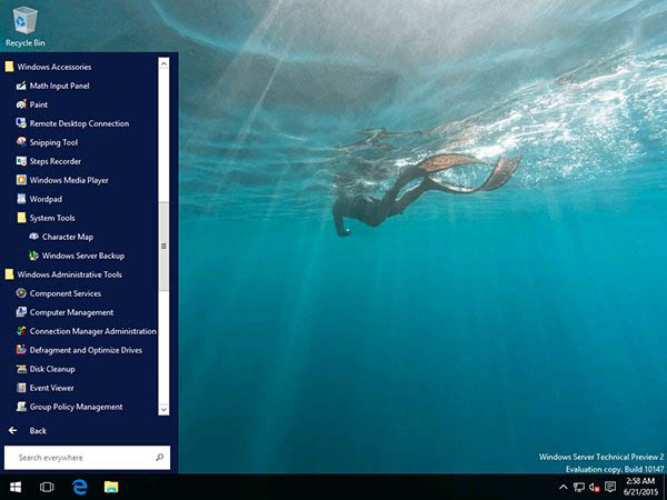 Win10 Server预览版10147大量截图曝光