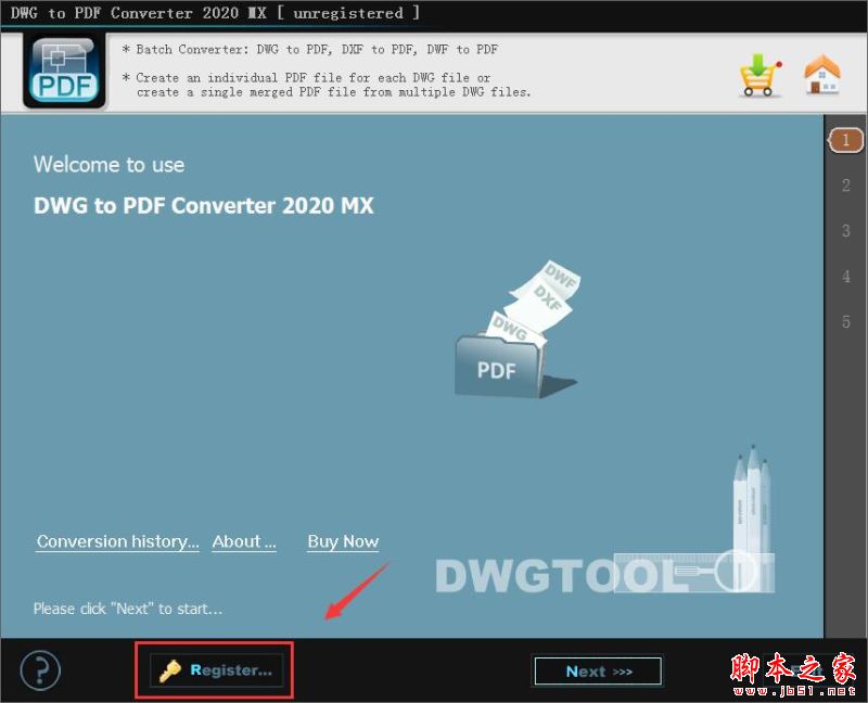 DWG to PDF Converter 2020 MX安装及激活教程(附替换补丁下载)