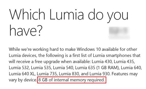 微软：无法确定Lumia530设备能否升级Win10 Mobile