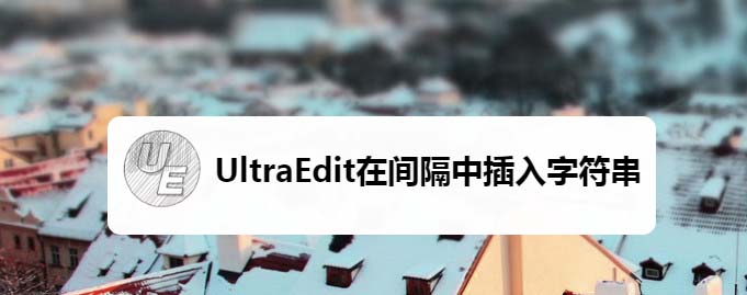 UltraEdit代码怎么插入字符? UltraEdit在间隔中插入字符串的技巧